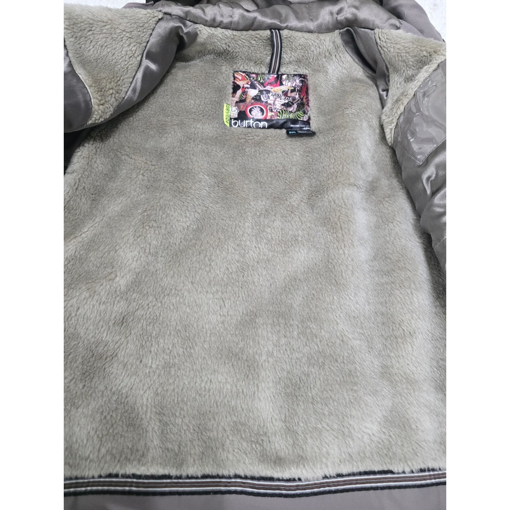 Burton Dream Jacket Black Grid Pattern Hooded Win… - image 2